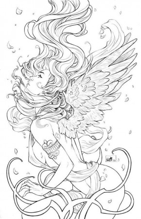 free printable fantasy pinup girl coloring pages - Google Search ...