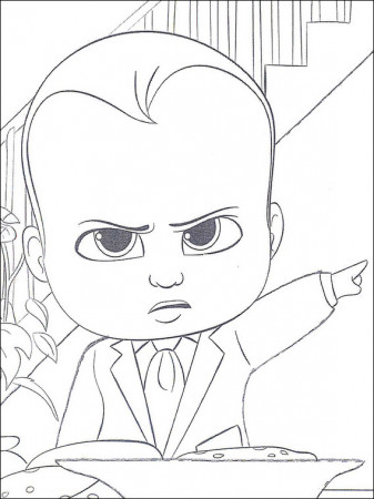 Boss Baby Coloring Pages 1