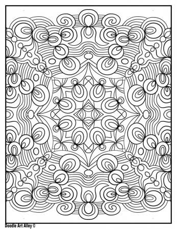 Symmetry Coloring Pages - DOODLE ART ALLEY