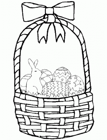 Easter Basket Coloring Page Printables, basket coloring page apple ...
