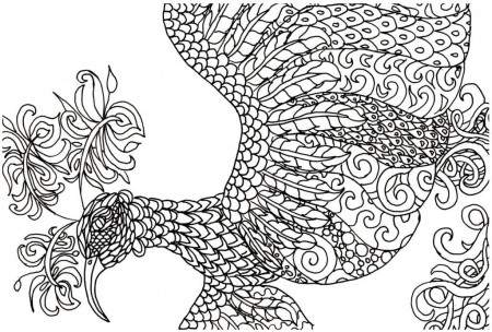 Coloring Pages: Free Adult Coloring Book Page – Fantasy Bird ...