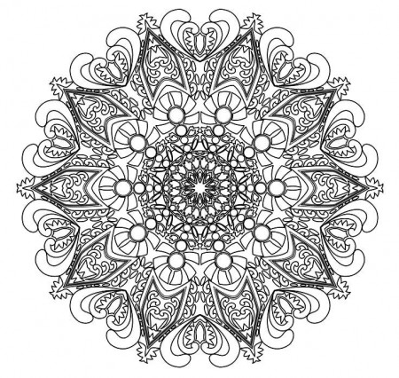 Mandalas to Color - Intricate Mandala Coloring Pages: Advanced ...