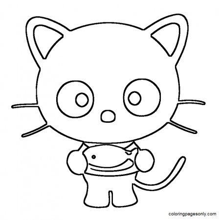 Chococat is celebrating Coloring Pages - Chococat Coloring Pages - Coloring  Pages For Kids And Adults