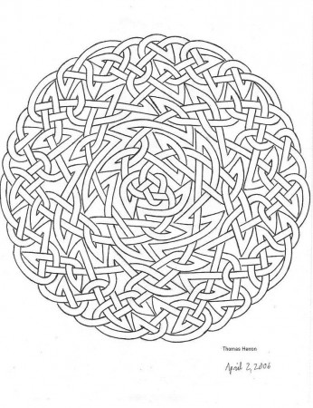 Celtic Knot Coloring Page - Coloring Pages for Kids and for Adults