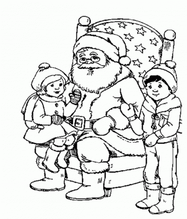 Christmas Coloring Pages For Kids Santa Printable | Christmas ...