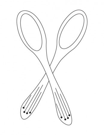 Spoons coloring page | Download Free Spoons coloring page for kids ...