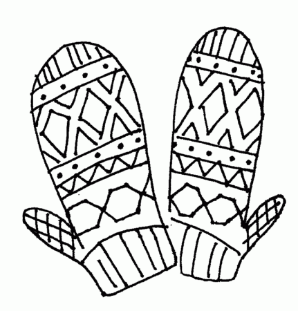29 Mitten Coloring Pages | Free Coloring Page Site