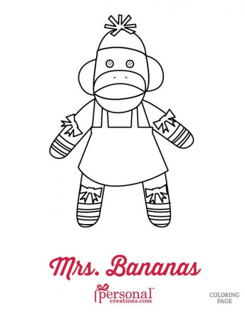 Sock Monkey Coloring Pages | Personal Creations Blog