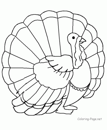 Thanksgiving Coloring Page - Turkey | Thanksgiving
