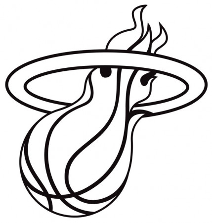 miami heat coloring page - Google Search | Books Worth Reading | Pint…