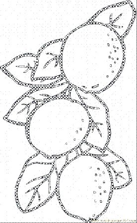 lemons Colouring Pages