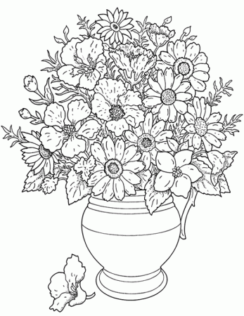 Flower Garden Coloring Pages For Kids Coloring For Kids 267156 