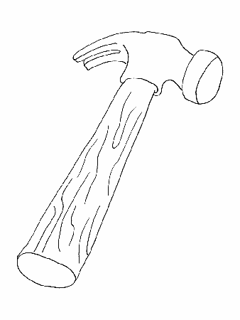 Printable Hammer Construction Coloring Pages - Coloringpagebook.com