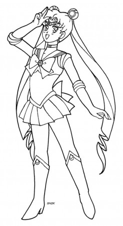 Viewing Gallery For Sailor Uranus Coloring Pages 6552 Sailor 