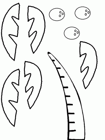 palm tree template | Pre-school ideas