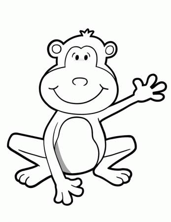 monkey babyshower Colouring Pages