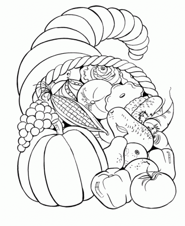 Thanksgiving Coloring Pages (1) - Coloring Kids