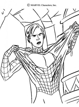 Spiderman transformation coloring pages - Hellokids.com