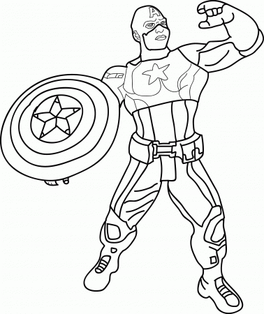 Chibi Captain America Coloring Pages - Coloring Pages For All Ages