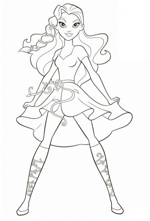 Poison Ivy from DC Super Hero Girls Coloring Page - Free Printable Coloring  Pages for Kids