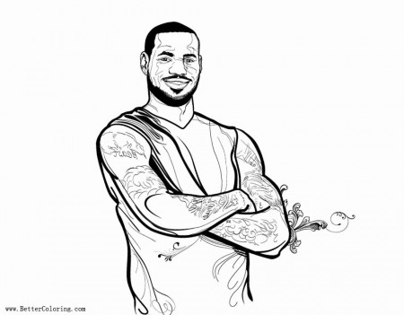 Lebron James Coloring Page Lovely Lebron James Coloring Pages ...