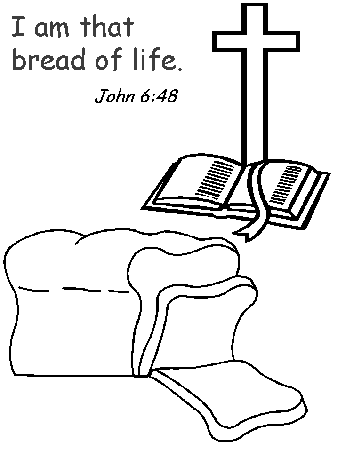 printable bread of life coloring page - Clip Art Library