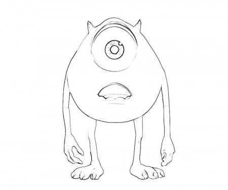 Mike Wazowski Coloring Pages | Coloring Pages