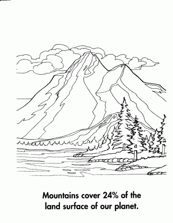 mountain coloring pages - High Quality Coloring Pages