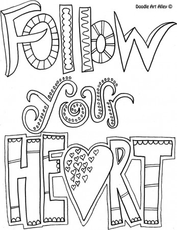 Life Quotes Coloring Pages Printable. QuotesGram