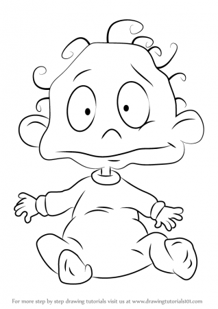 Learn How to Draw Dil Pickles from Rugrats (Rugrats) Step by Step : Drawing  Tutorials