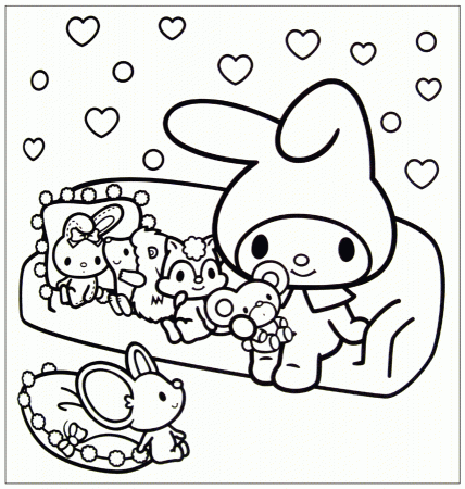 Free Kuromi Coloring Pages, Download Free Clip Art, Free Clip Art ...