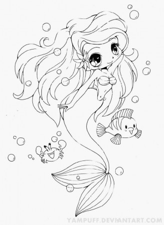 Cartoon ~ Printable Baby Mermaid Coloring Pages ~ Coloringtone Book
