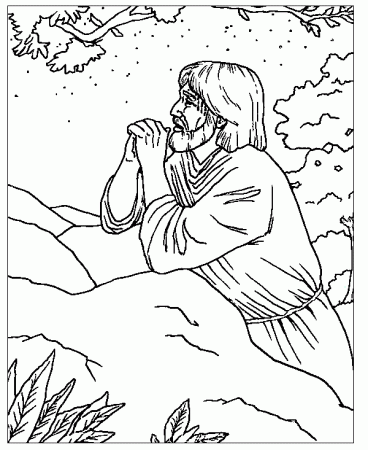 Jesus Prays For His Disciples Coloring Page | Sermons4K...
