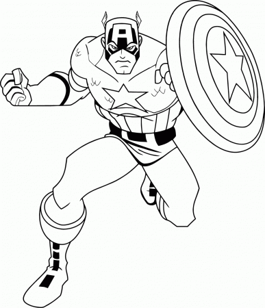 Black Widow Captain America Coloring Page - Coloring Pages For All ...