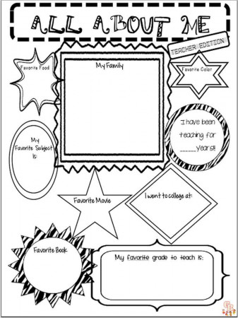 Free Educational All About Me Coloring Pages for Kids