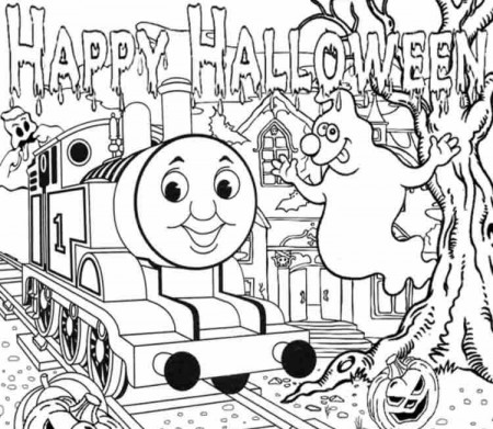 Easter Full Page Thomas The Train Coloring Pages | Easter Coloring ...