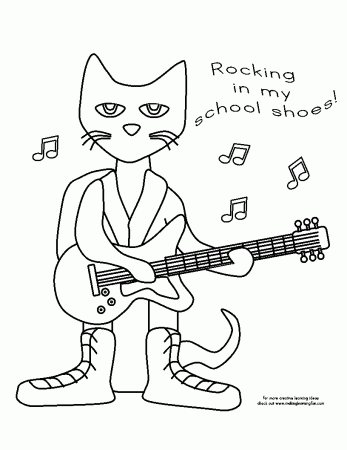 Free coloring pages of shoes for pete the cat | Coloring Page Ideas