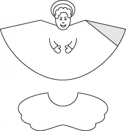 Christmas cone paper toys - Angel