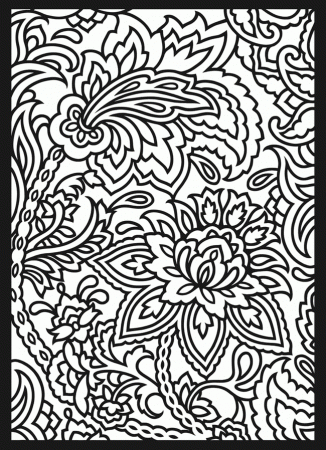 FREE PAISLEY Colouring Pages