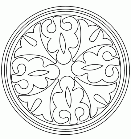 Medieval Coloring Page | Medieval Pattern 6