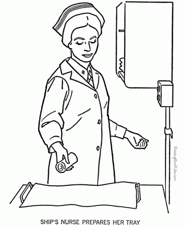 Nurses Day Coloring Pages