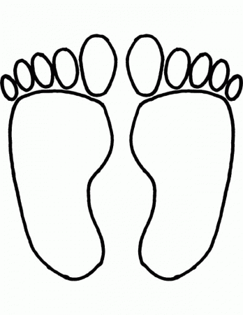 colorwithfun.com - Feet Footprints Coloring Pages Printable