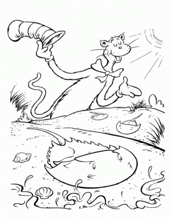 Dr Seuss Coloring Page Green Eggs And Ham - Coloring Home
