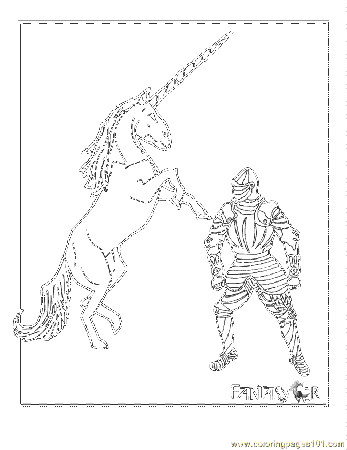 BW Unicorn Colouring Pages (page 3)
