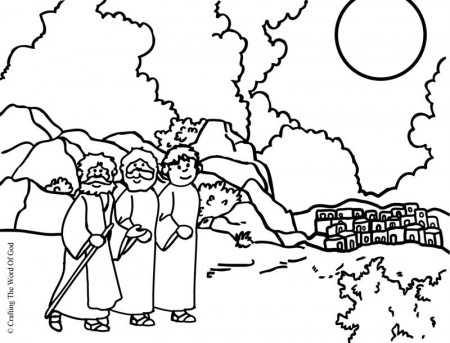Road To Emmaus- Coloring Page « Crafting The Word Of God