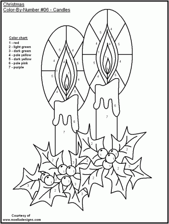 Christmas Coloring By Number