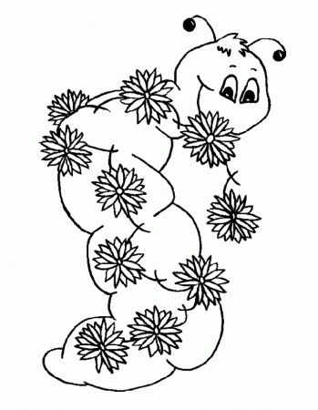 Caterpillar-With-Flower- 