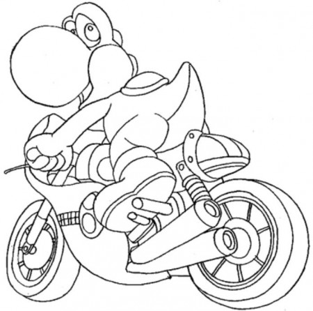 Yoshi Face Coloring Page Images & Pictures - Becuo