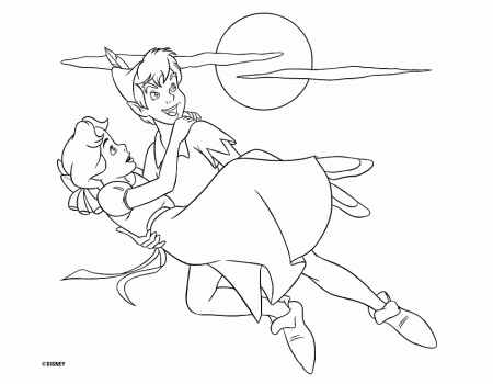 Wendy from Peter Pan Colouring Pages (page 2)
