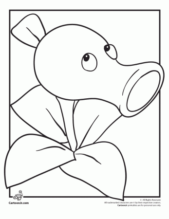 Plants vs. zombies coloring Page